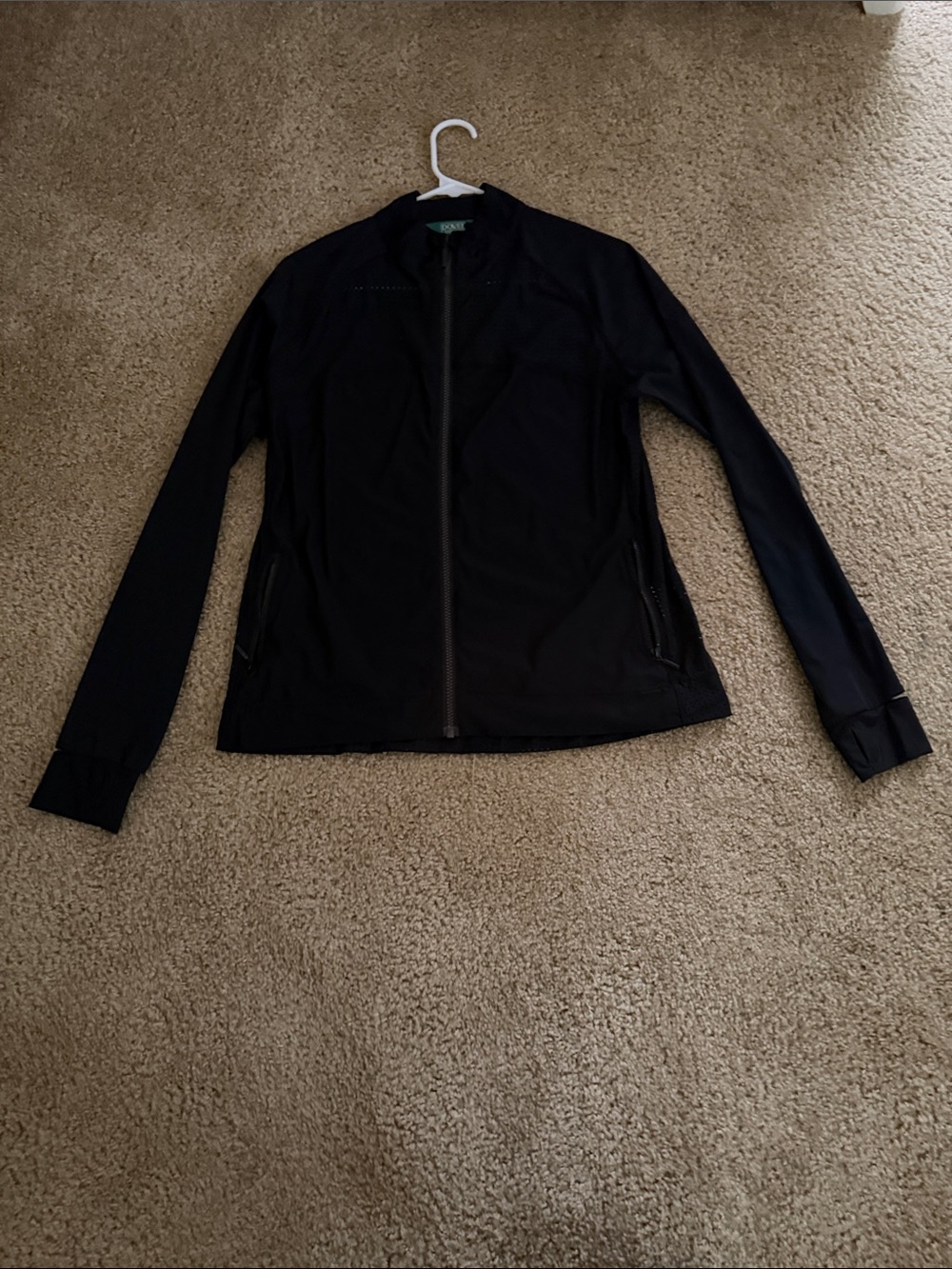 Women's Black Zip-Up Lightweight Jacket